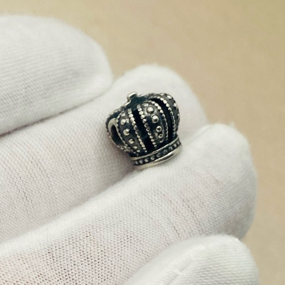 EUC Pandora 790930 Sterling Silver Royal Crown Charm - Picture 3 of 9